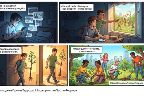 фото - Молодежь Сибайского института против террора!