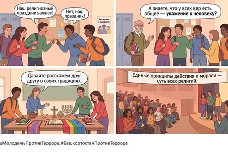 фото - Молодежь Сибайского института против террора!